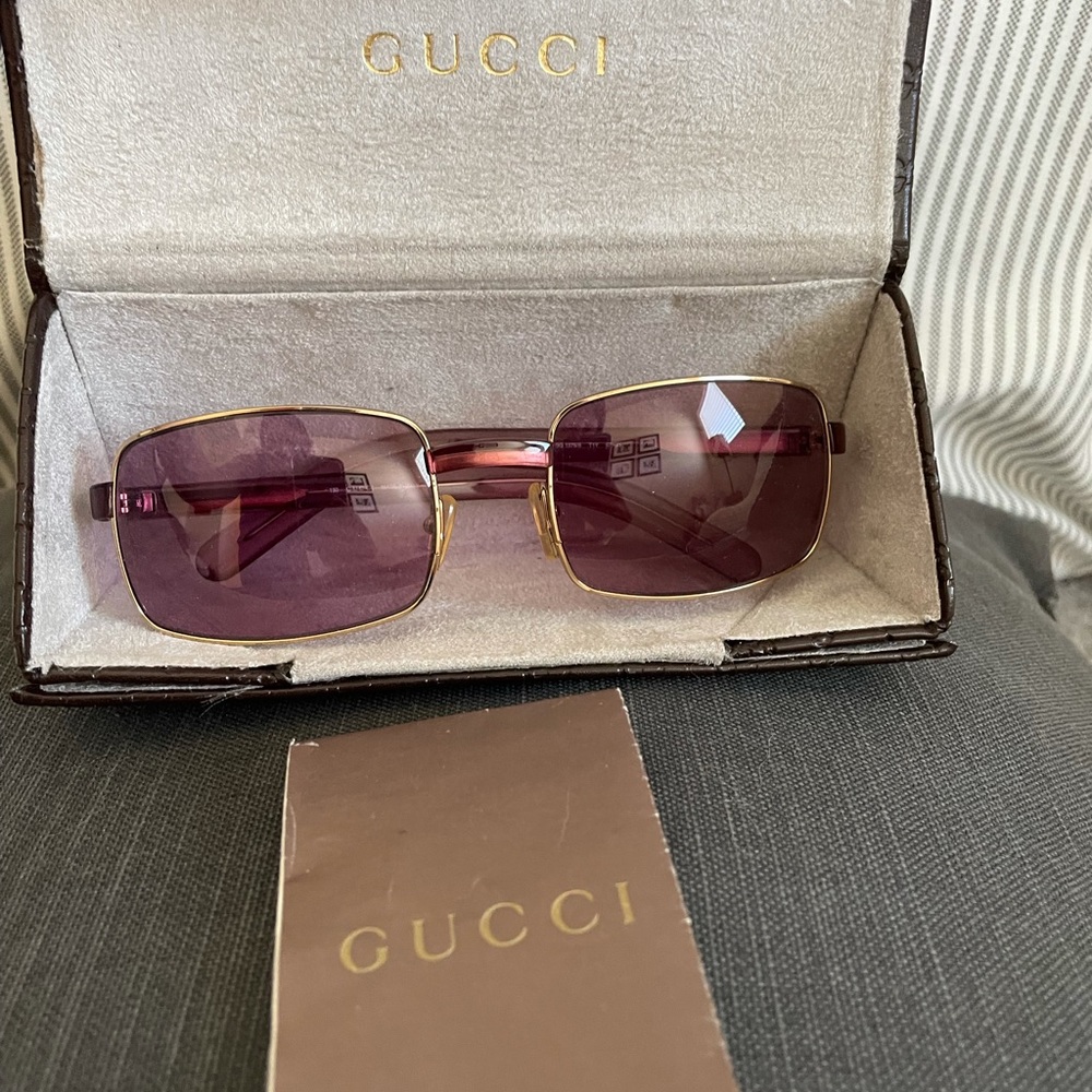 Authentic Purple Gucci Sunglasses